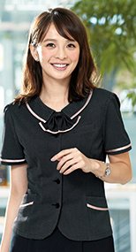 オーバーブラウス(リボン取り外し可能) 93-26540