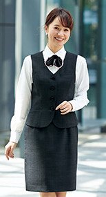 51760 en joie(アンジョア) 繊細なストライプで美人度アップのスカート(53cm丈) 93-51760