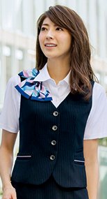 S-03811 SELERY(セロリー) ベスト ストライプ 9903811