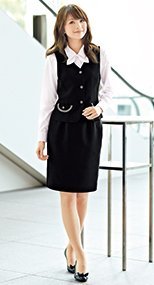 en joie(アンジョア) 51370 シンプルで使いやすいストレッチのスカート 無地 93-51370
