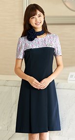 en joie(アンジョア) 66630 ワンピース リバティプリント 花柄 93-66630