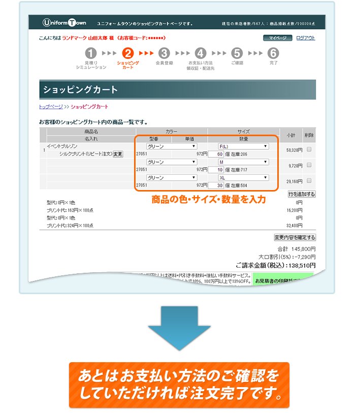 あとはお支払い方法のご確認をしていただければ注文完了です