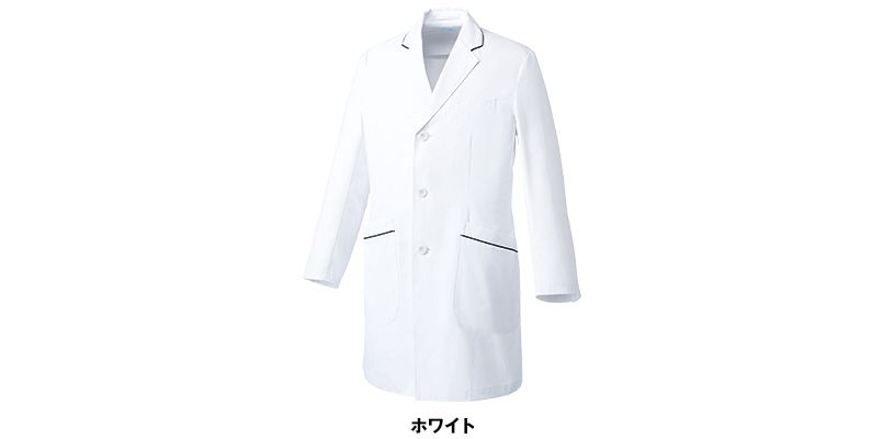 MZ-0108 ミズノ(mizuno) パイピング メンズドクターコート・シングル(男性用) 色展開