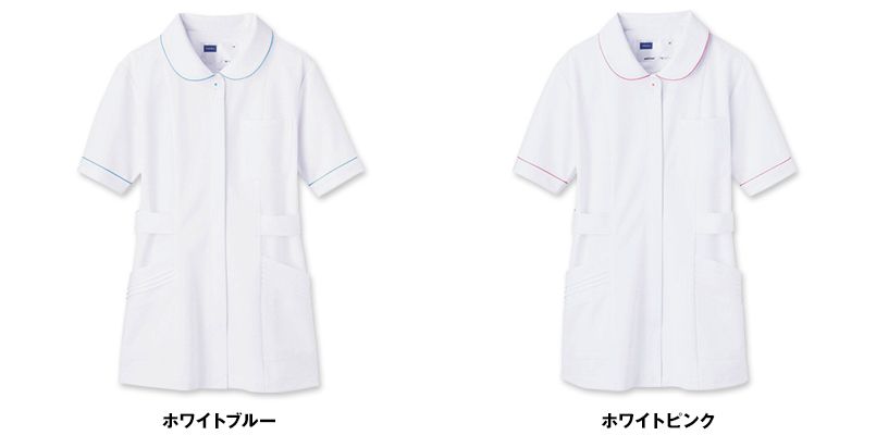 WH11101 自重堂WHISELチュニック パイピング かわいい襟元(女性用) 色展開
