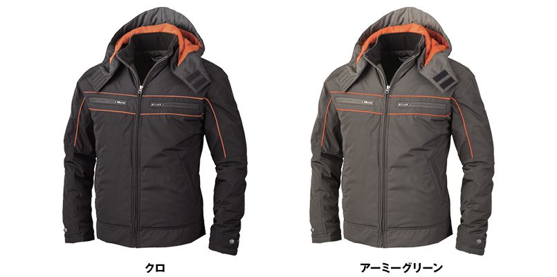 ジーベック 342 超撥水防寒ライダースブルゾン 色展開