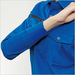 バートル 705 トリコット長袖ワークシャツ(男女兼用) 半リブ仕様