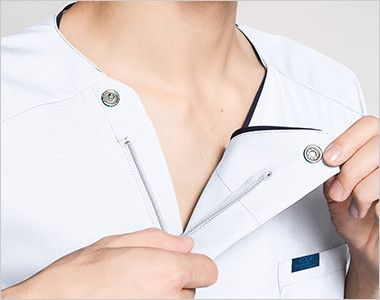 1016EW FOLK(フォーク) ZIP SCRUB メンズスクラブ(男性用) 着脱しやすいジップタイプ