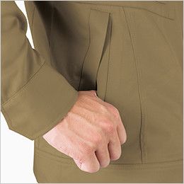 ジーベック 2020 綿100%長袖ブルゾン(男性用) 逆玉ポケット