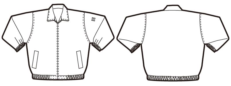 AZ716 アイトス エコカラーブルゾン ハンガーイラスト・線画