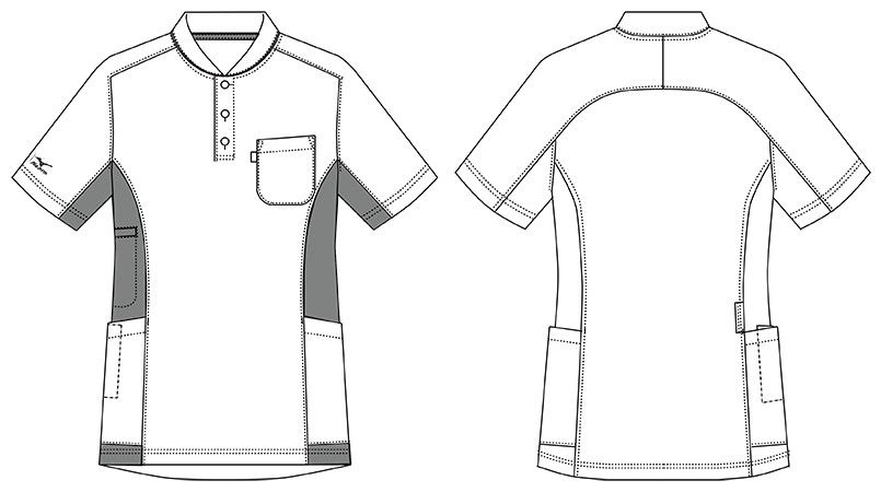 MZ-0171 ミズノ(mizuno) ニットシャツ(男女兼用) ハンガーイラスト・線画